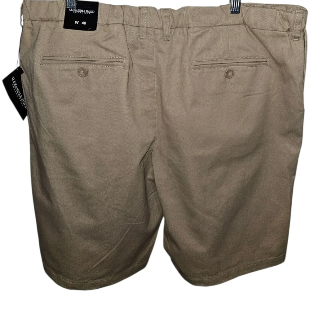 NWT Men's Alexander David Collection Khaki Shorts